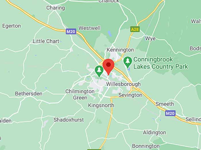 google map of ashford
