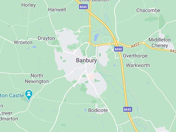 google map of banbury
