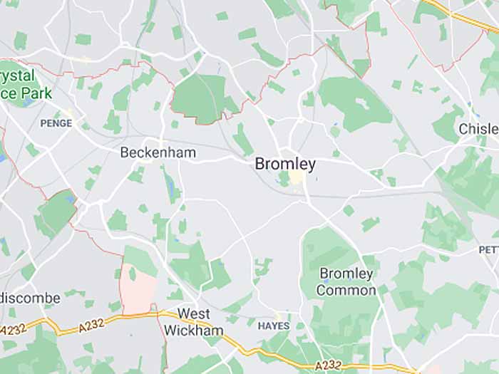 google map of bromley