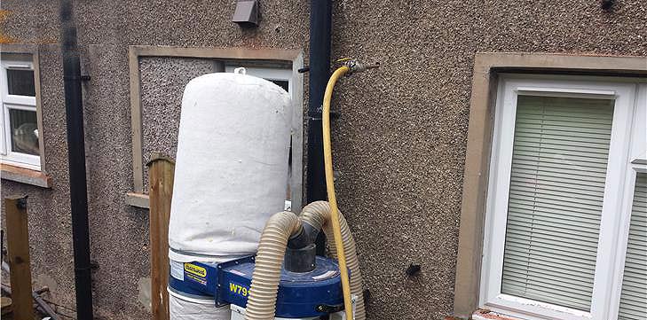 Wall insulation extraction