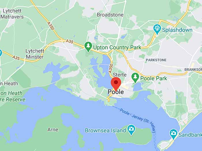 Poole Area Map